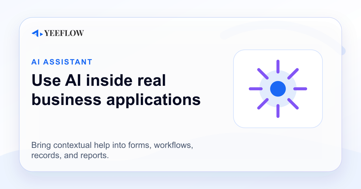 Build AI-powered business applications | AI Assistant