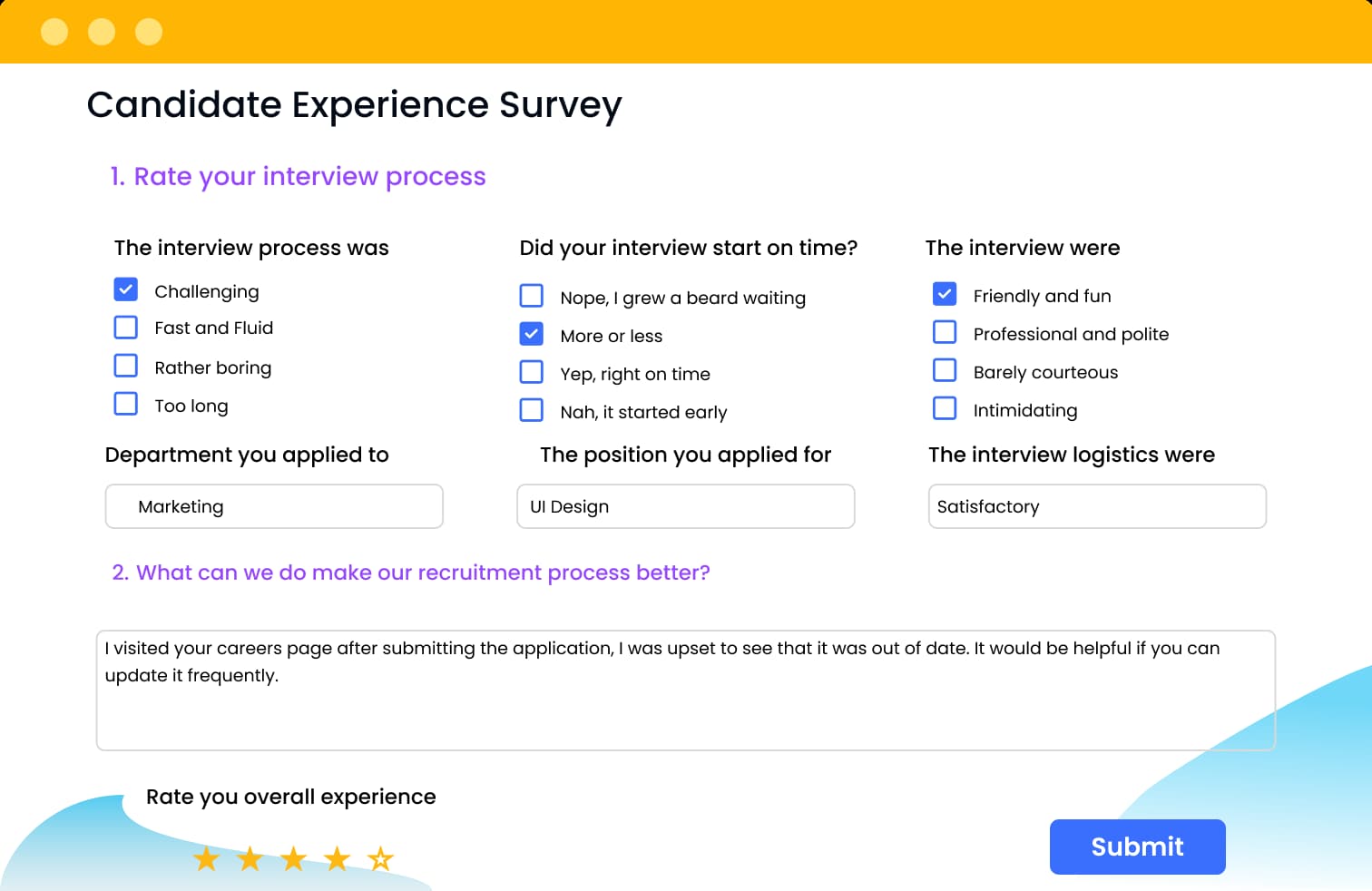 Interview feedback