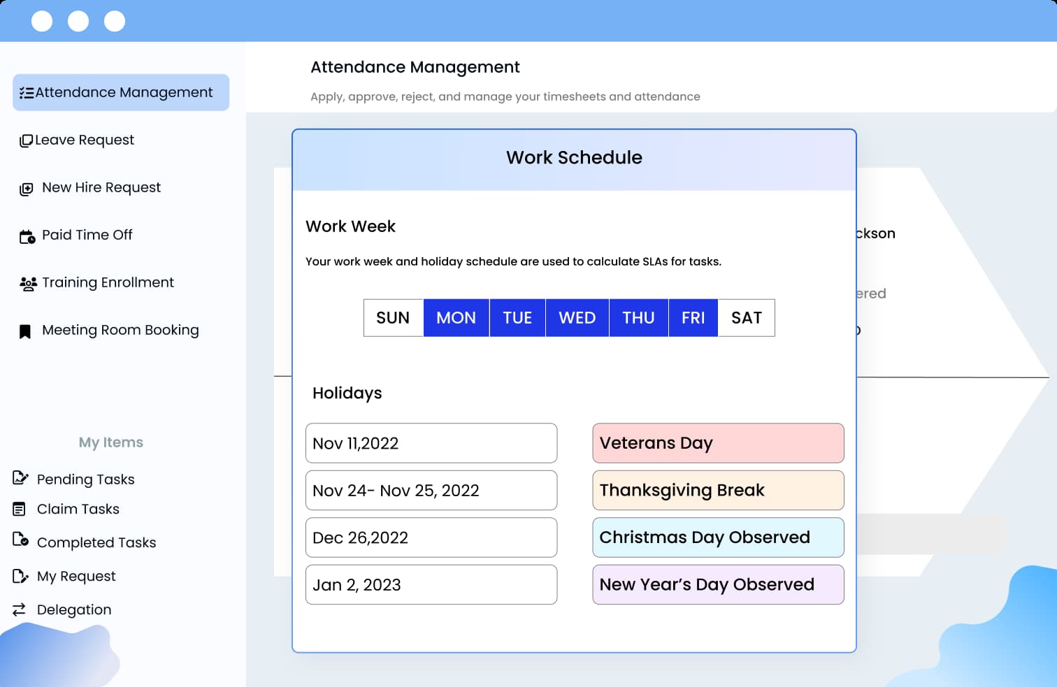 Customize your time logs