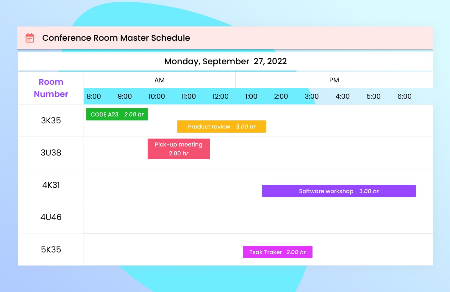 Hassle-free scheduling finance workflow screen