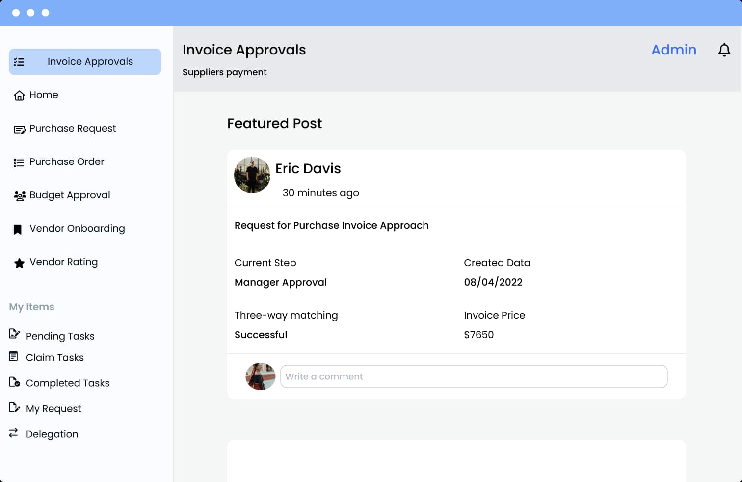 Timely approvals