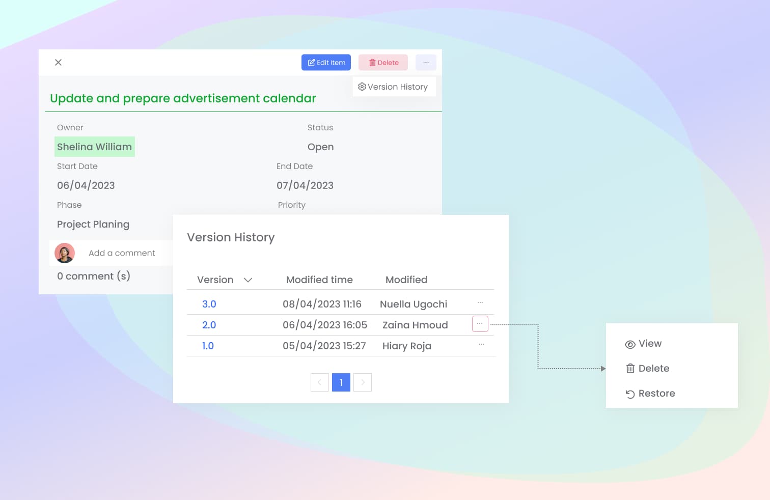 Version control integration