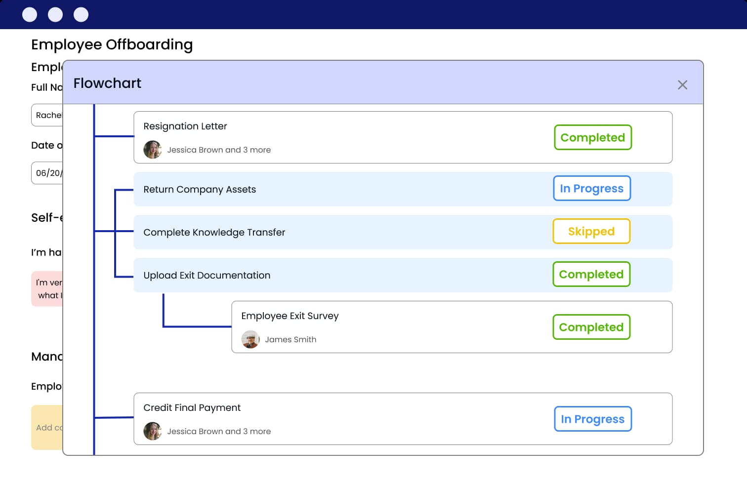 Transparent workflows
