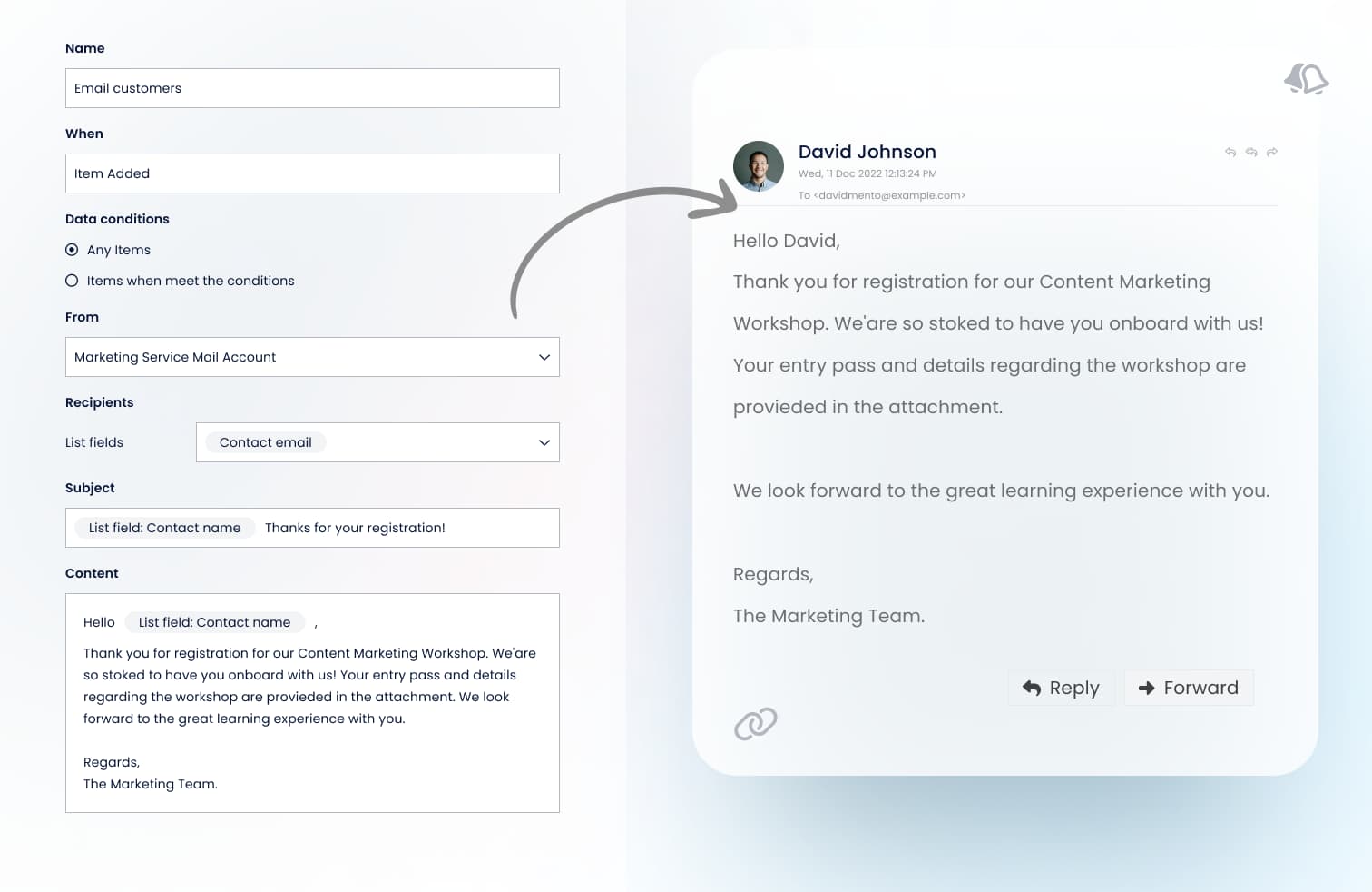 Stay Informed with Instant Notifications public form capability