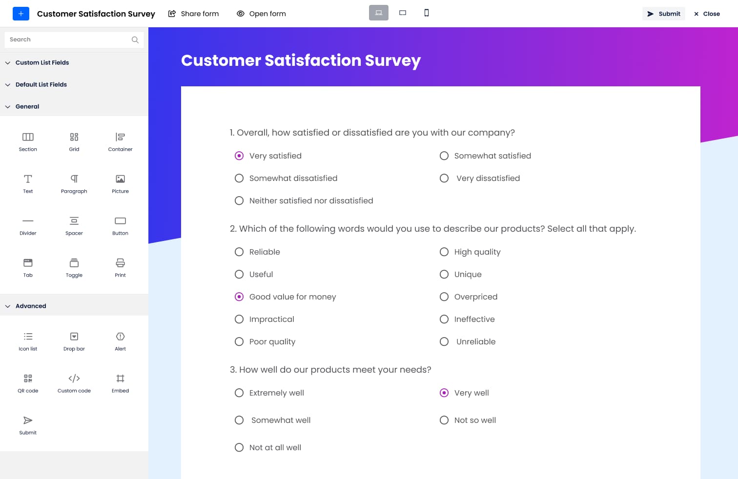 Empower Your Data Collection public form capability