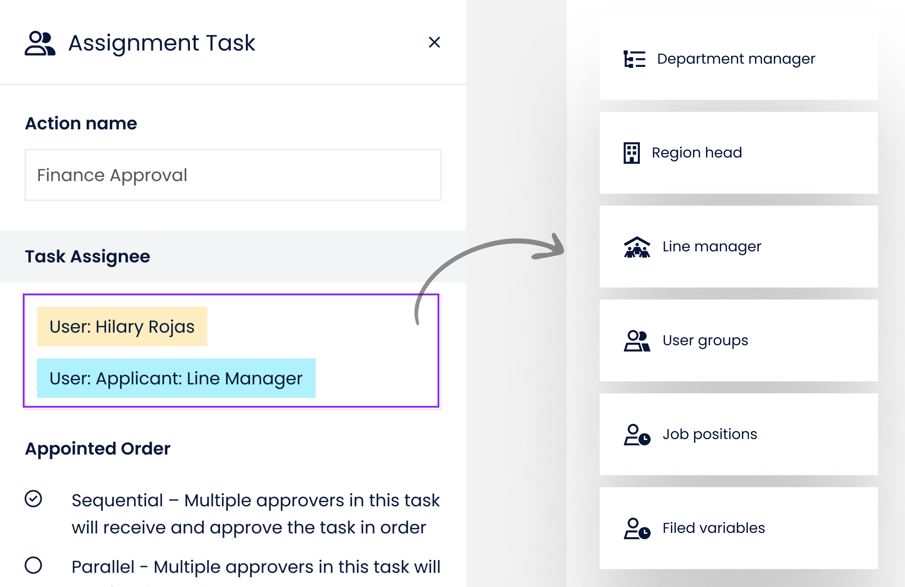 Role-Based Approvals Made Simple workflow automation screen