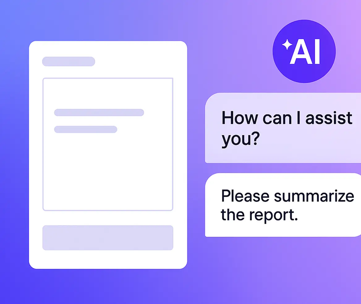 Conversation with Assistant AI Assistant interface